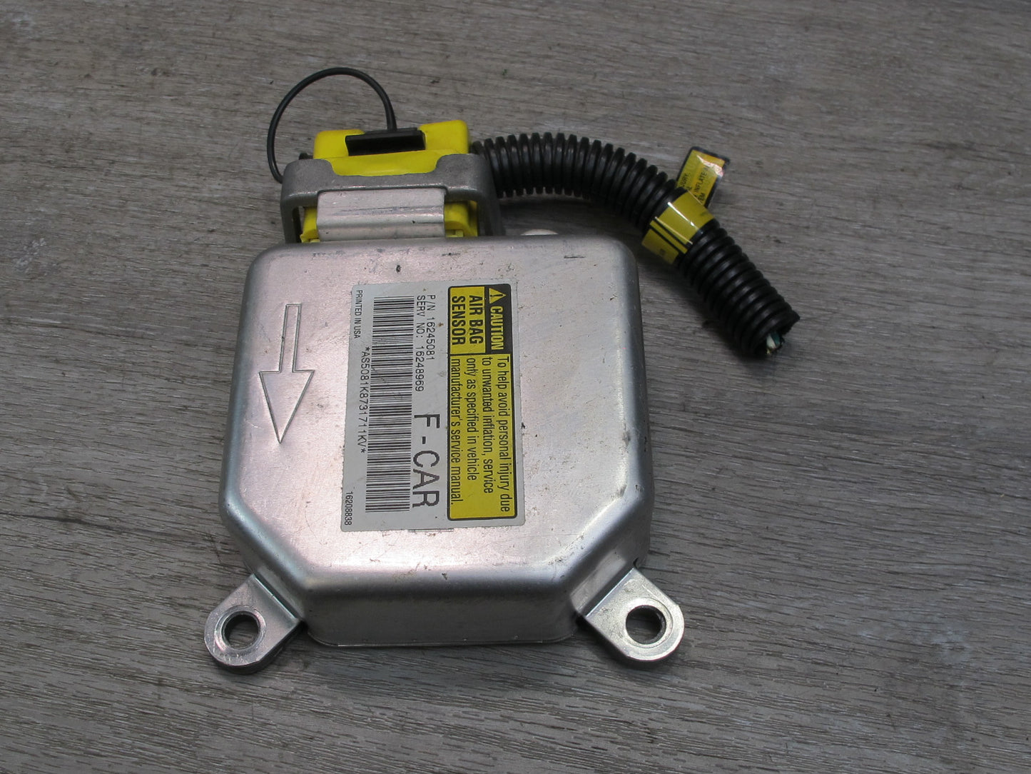 1998 CHEVROLET CAMARO Z28 SRS AIRBAG CONTROL MODULE UNIT 16245081 OEM