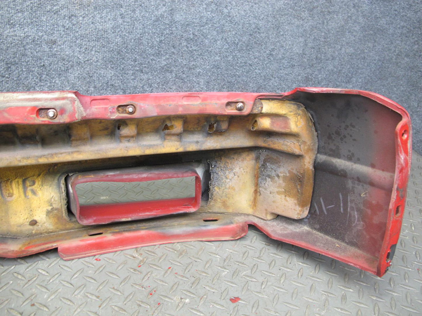 87-89 Toyota MR2 AW15 Front Bumper Cover w Foam & Lower Grille RED OEM