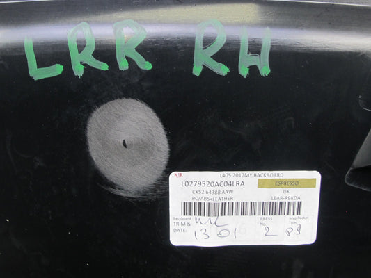 2013-2017 Land Range Rover L405 Front Right Seat Back Trim Cover Panel