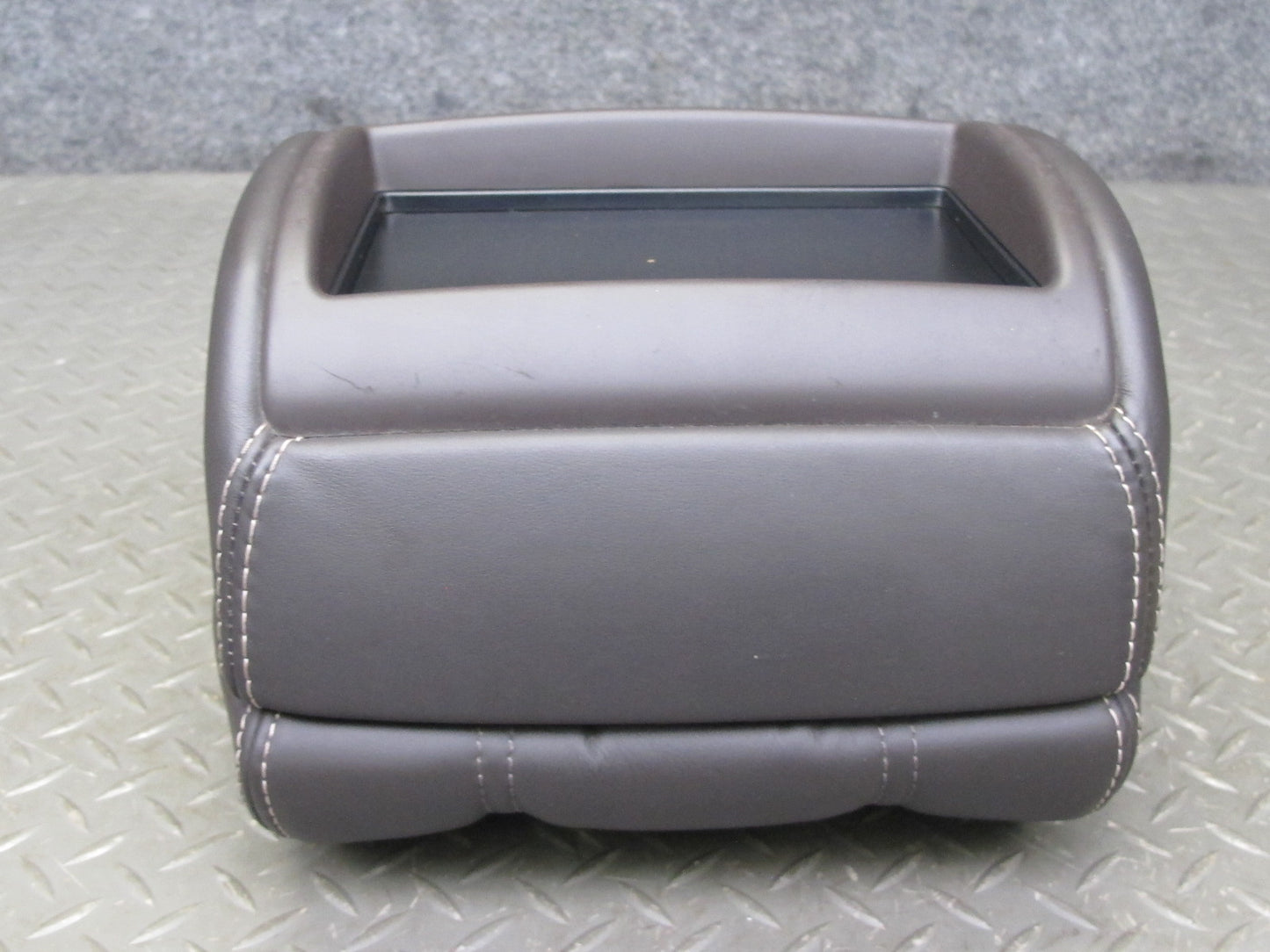 2013-2017 Land Range Rover L405 Front Right Leather Headrest w Screen Espresso
