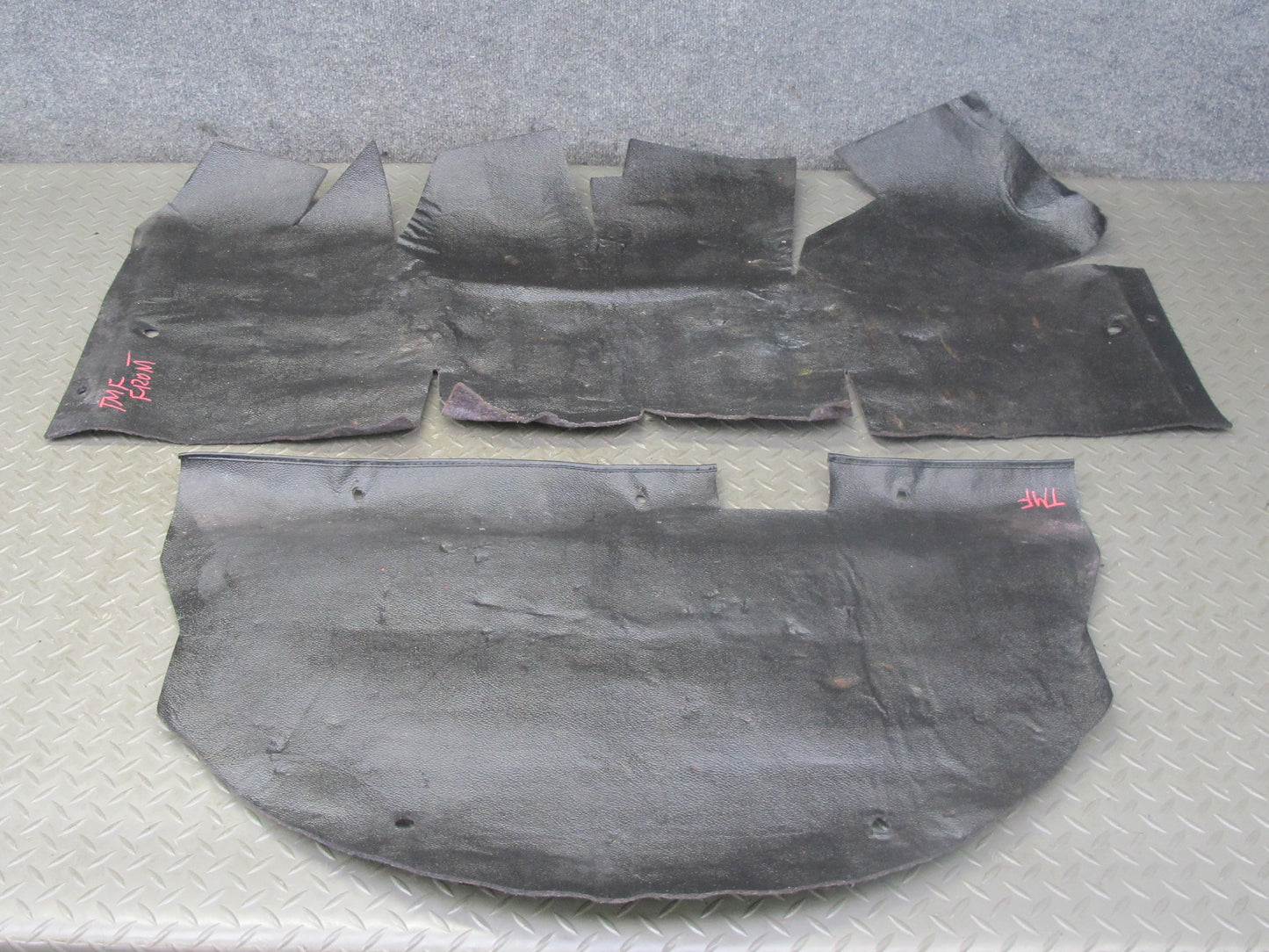87-89 Toyota MR2 AW15 Front Trunk Frunk Spare Tire Leather Liner Cover Set OEM