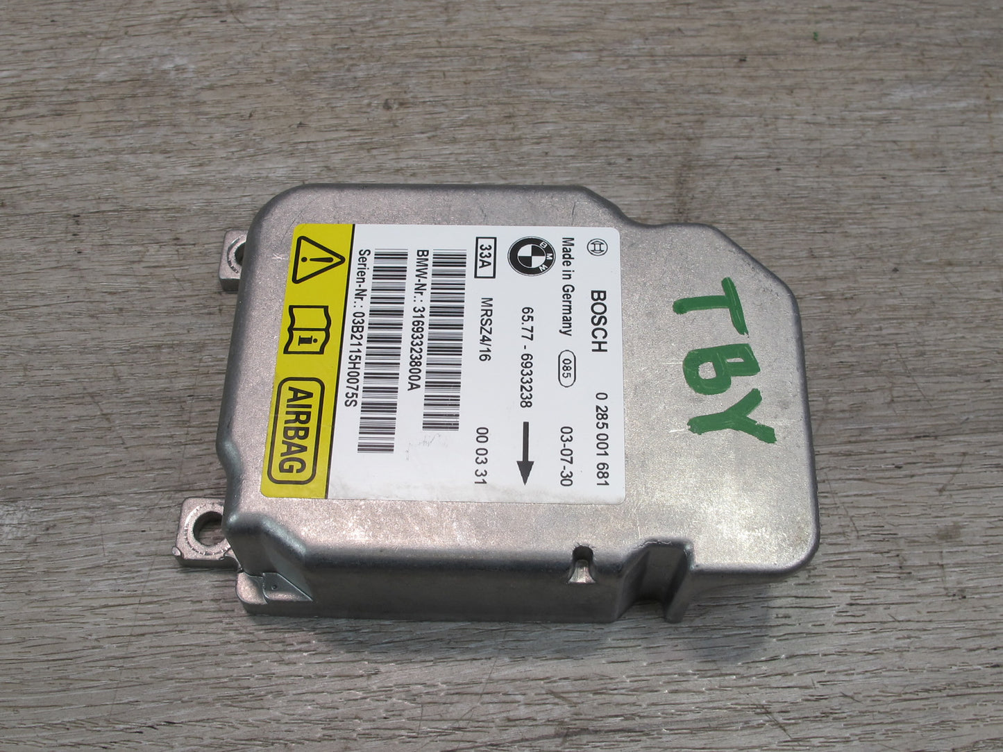 01-06 BMW E46 3-SERIES M3 SRS AIRBAG CONTROL MODULE UNIT 6933238 OEM