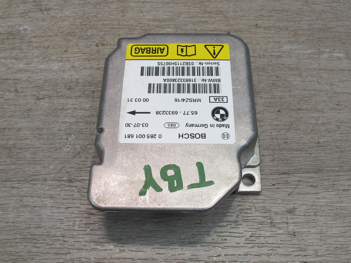 01-06 BMW E46 3-SERIES M3 SRS AIRBAG CONTROL MODULE UNIT 6933238 OEM