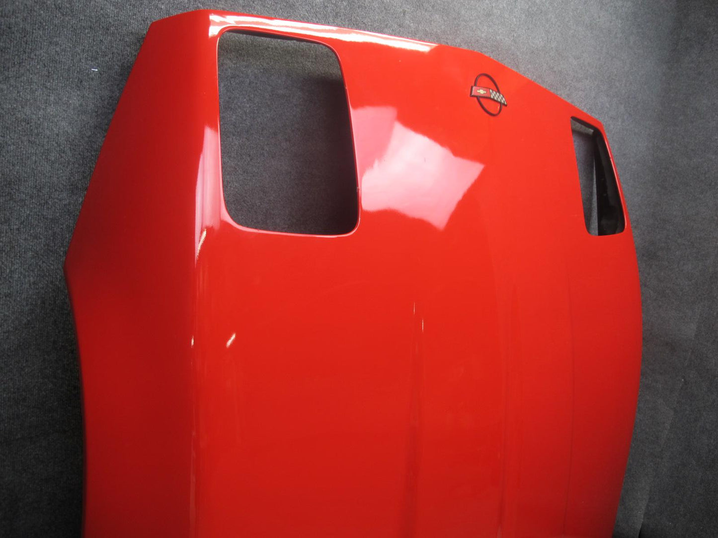 85-96 Chevrolet Corvette C4 Front Hood Bonnet Shell Panel Cover Torch RED OEM