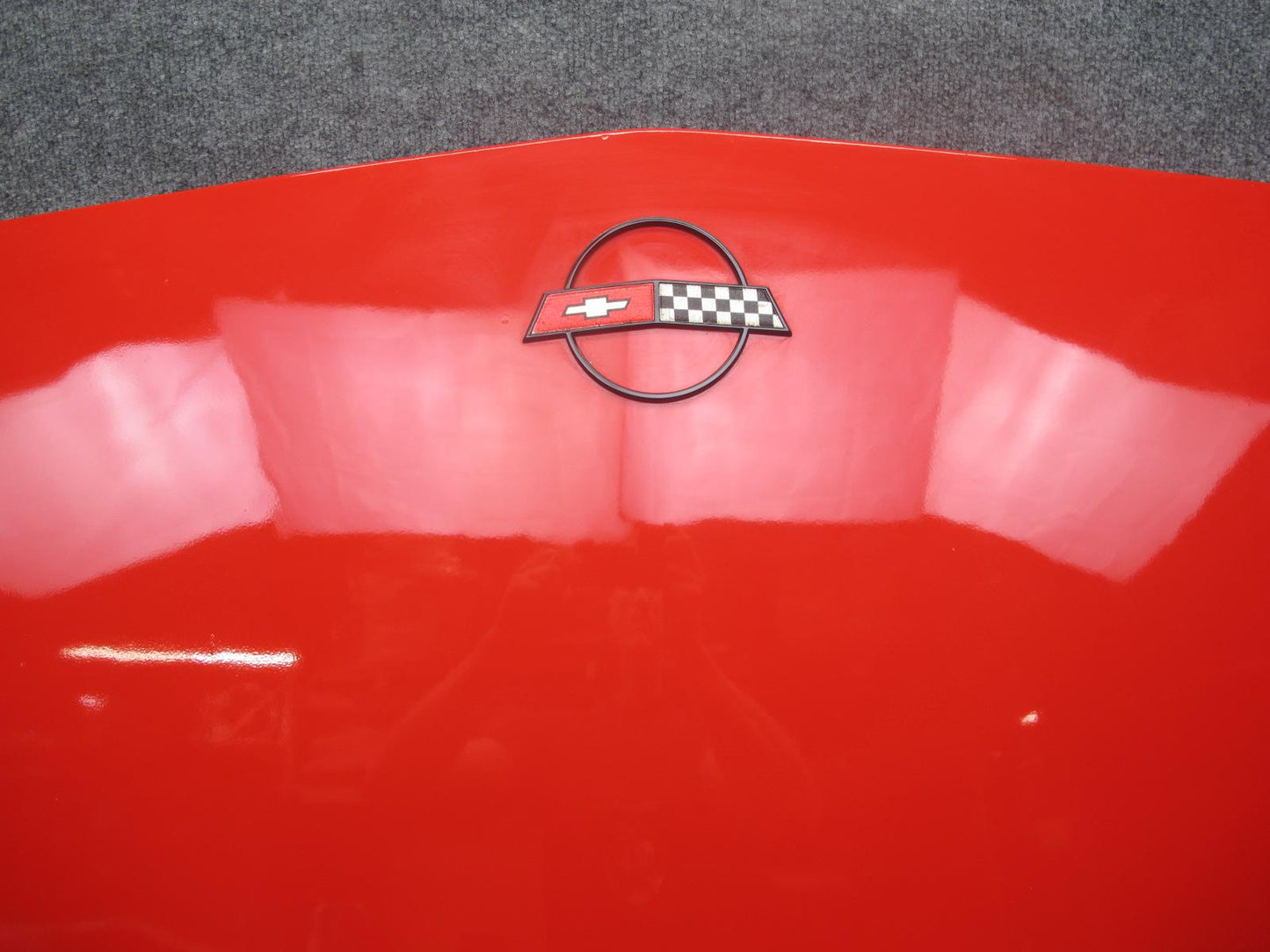 85-96 Chevrolet Corvette C4 Front Hood Bonnet Shell Panel Cover Torch RED OEM
