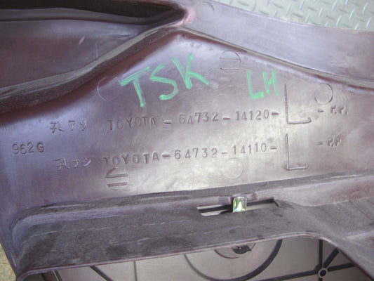 86-92 Toyota Supra MK3 NA Rear Left Quarter Trunk Trim Cover Panel Maroon OEM