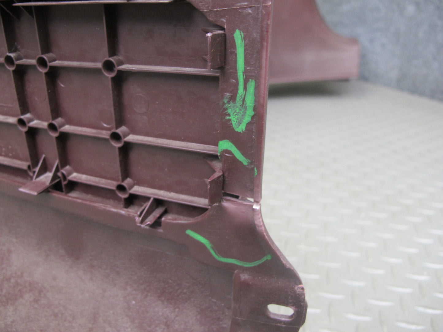 86-92 Toyota Supra MK3 NA Rear Left Quarter Trunk Trim Cover Panel Maroon OEM