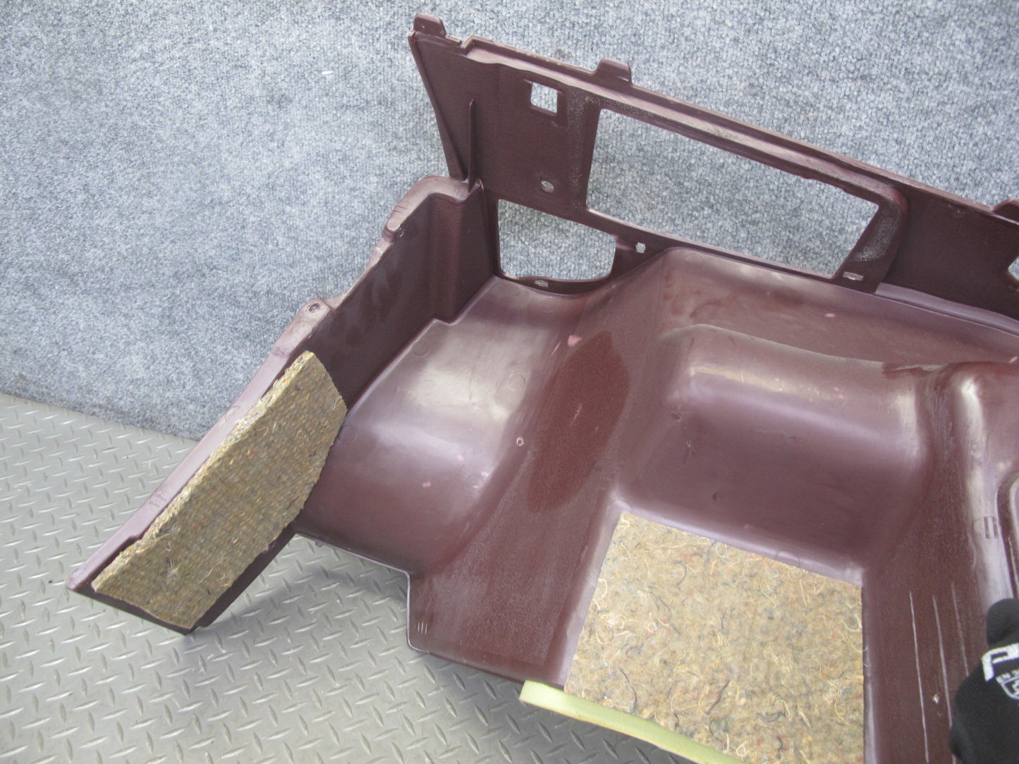 86-92 Toyota Supra MK3 NA Rear Left Quarter Trunk Trim Cover Panel Maroon OEM