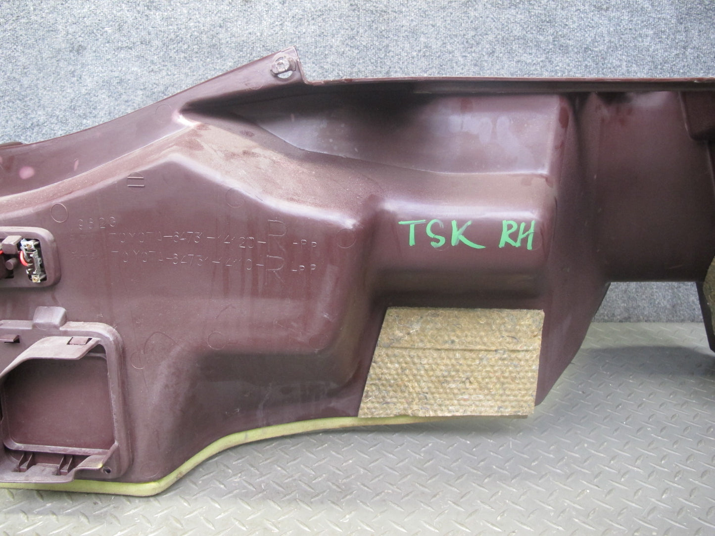 86-92 Toyota Supra MK3 NA Rear Right Quarter Trunk Trim Cover Panel Maroon OEM