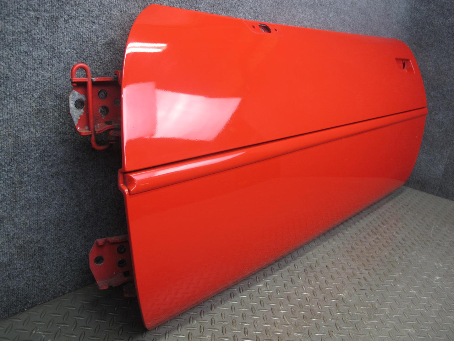 84-94 Chevrolet Corvette C4 Left Driver Door Shell Panel RED w Molding OEM