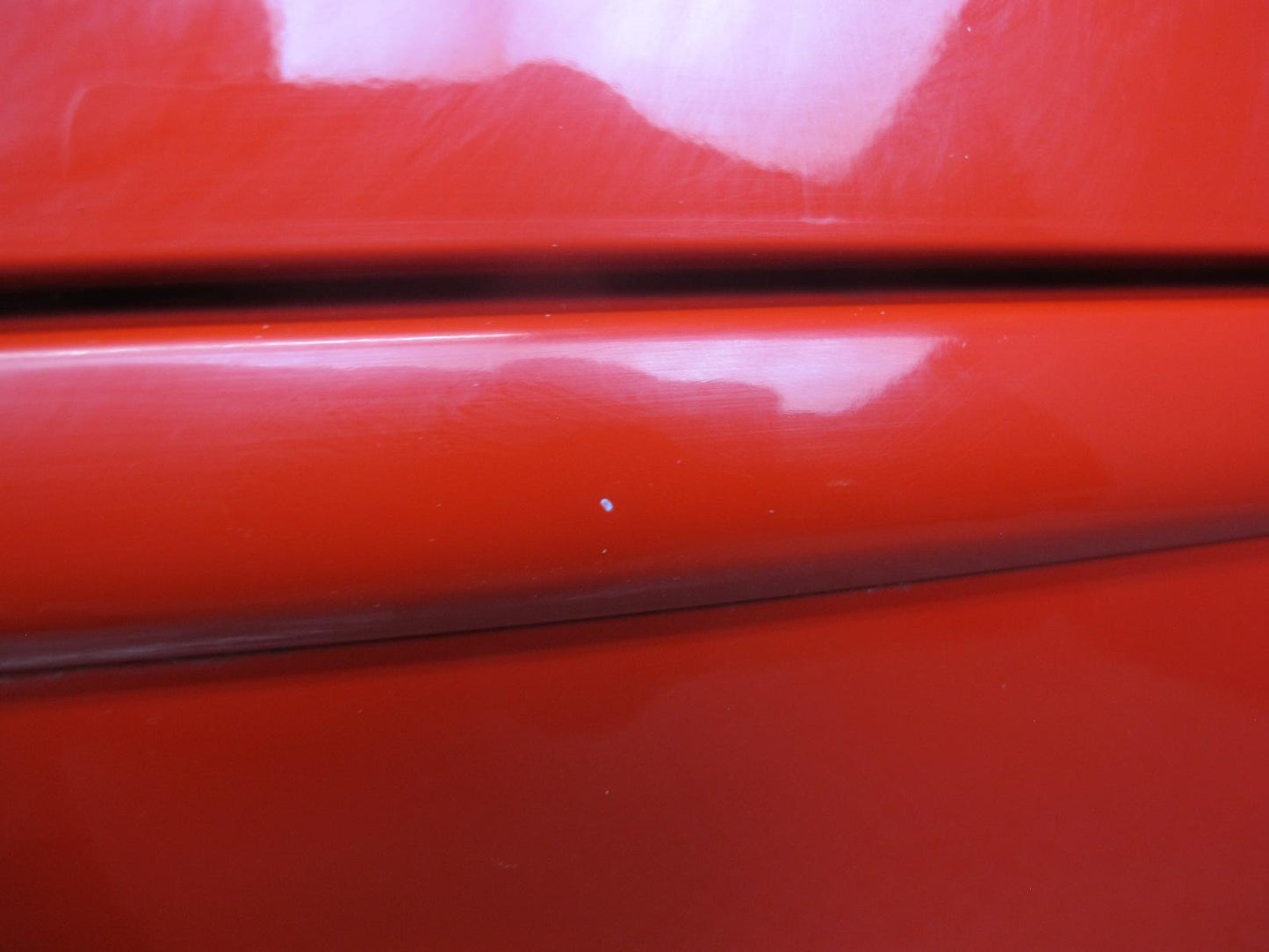 84-94 Chevrolet Corvette C4 Left Driver Door Shell Panel RED w Molding OEM