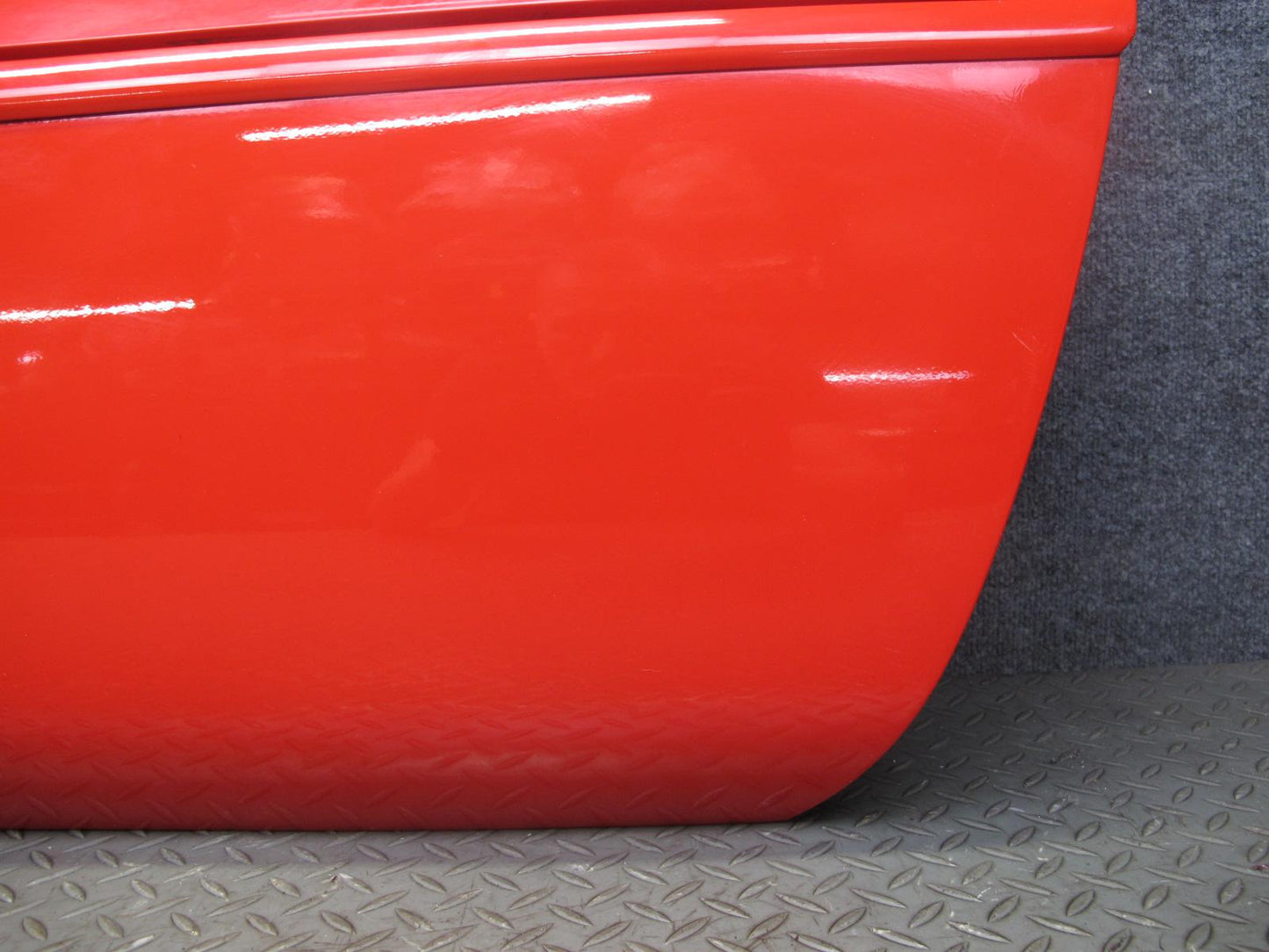 84-94 Chevrolet Corvette C4 Left Driver Door Shell Panel RED w Molding OEM