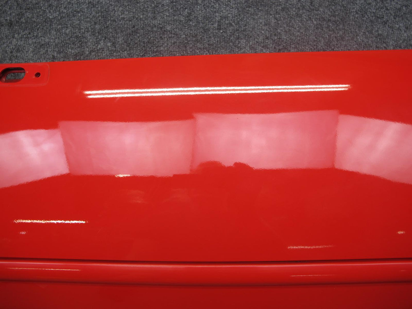 84-94 Chevrolet Corvette C4 Left Driver Door Shell Panel RED w Molding OEM