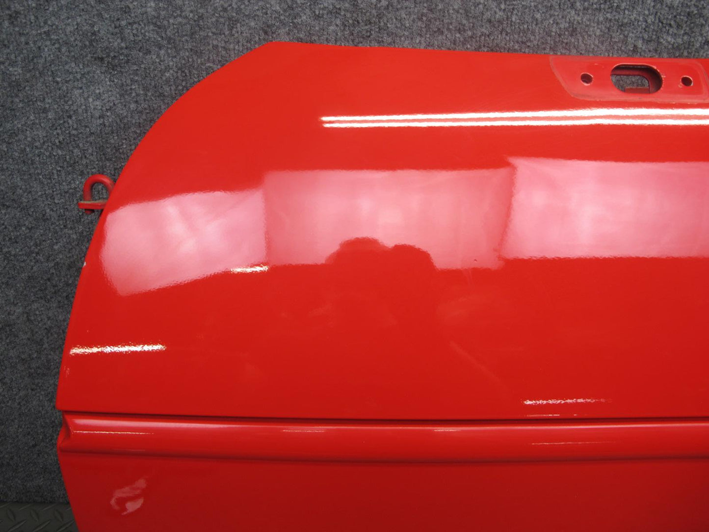 84-94 Chevrolet Corvette C4 Left Driver Door Shell Panel RED w Molding OEM