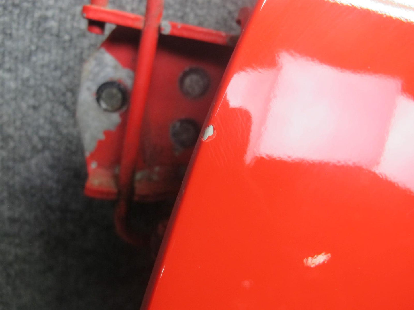 84-94 Chevrolet Corvette C4 Left Driver Door Shell Panel RED w Molding OEM
