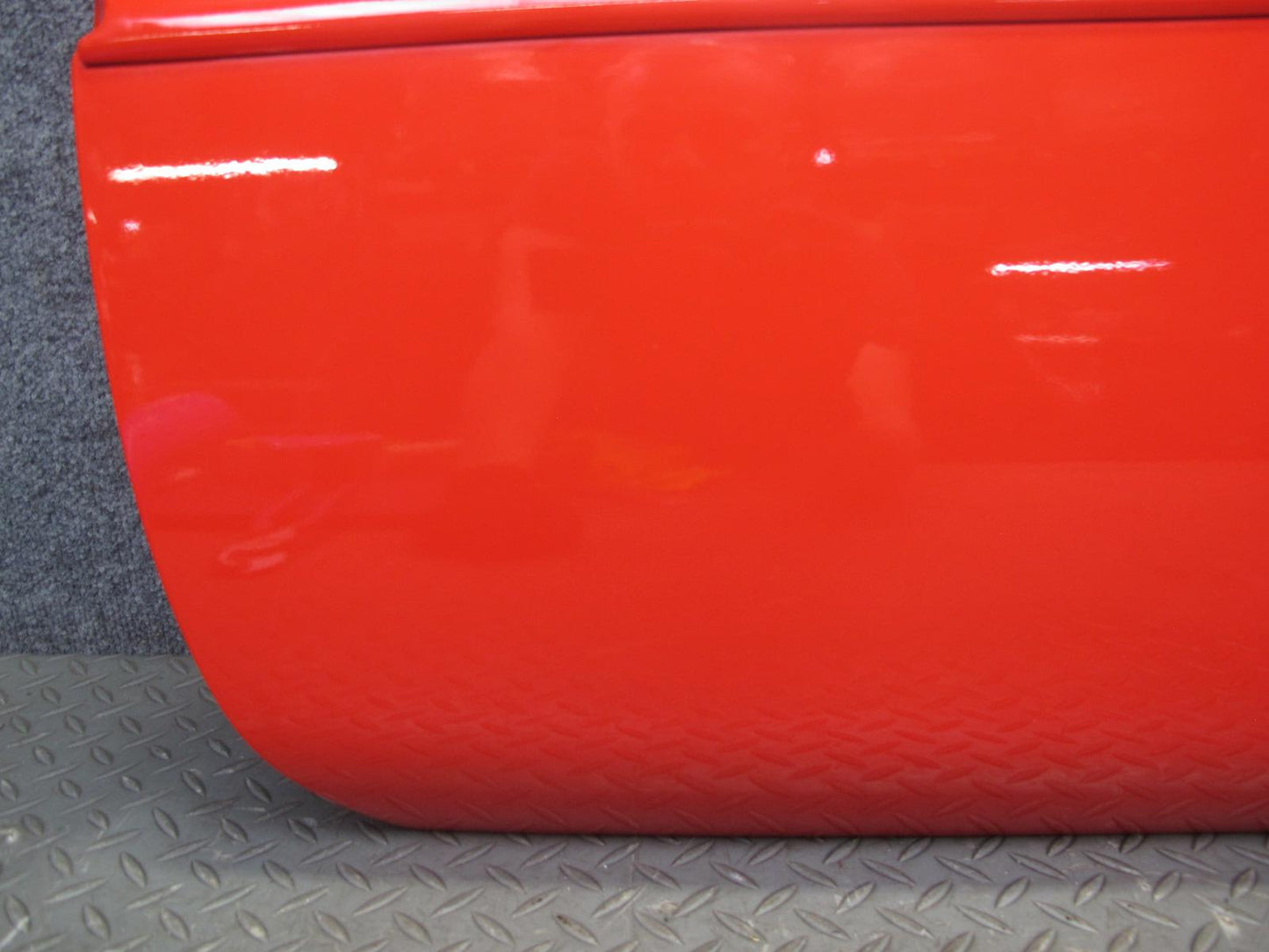 84-94 Chevrolet Corvette C4 Left Driver Door Shell Panel RED w Molding OEM