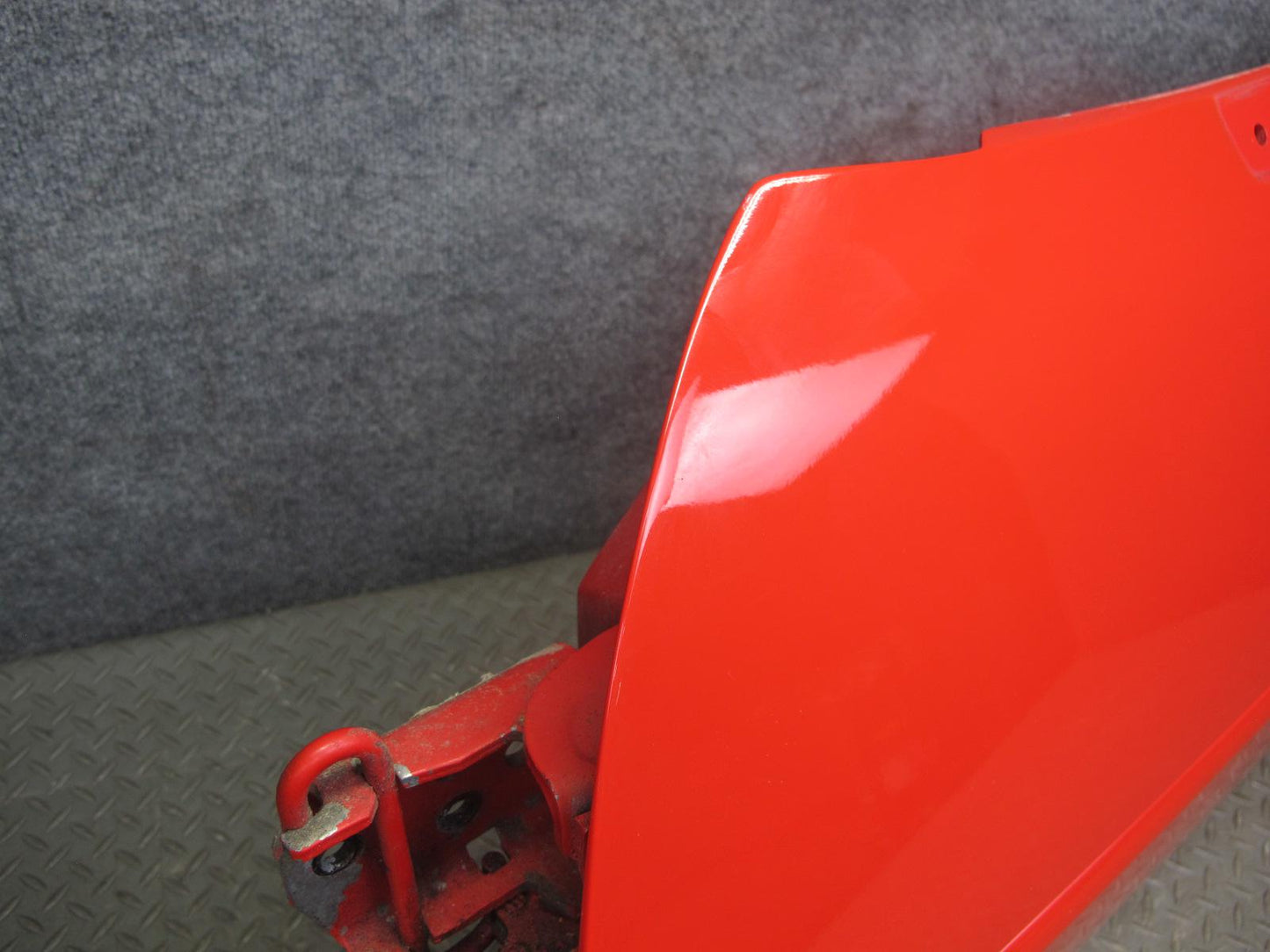84-94 Chevrolet Corvette C4 Left Driver Door Shell Panel RED w Molding OEM