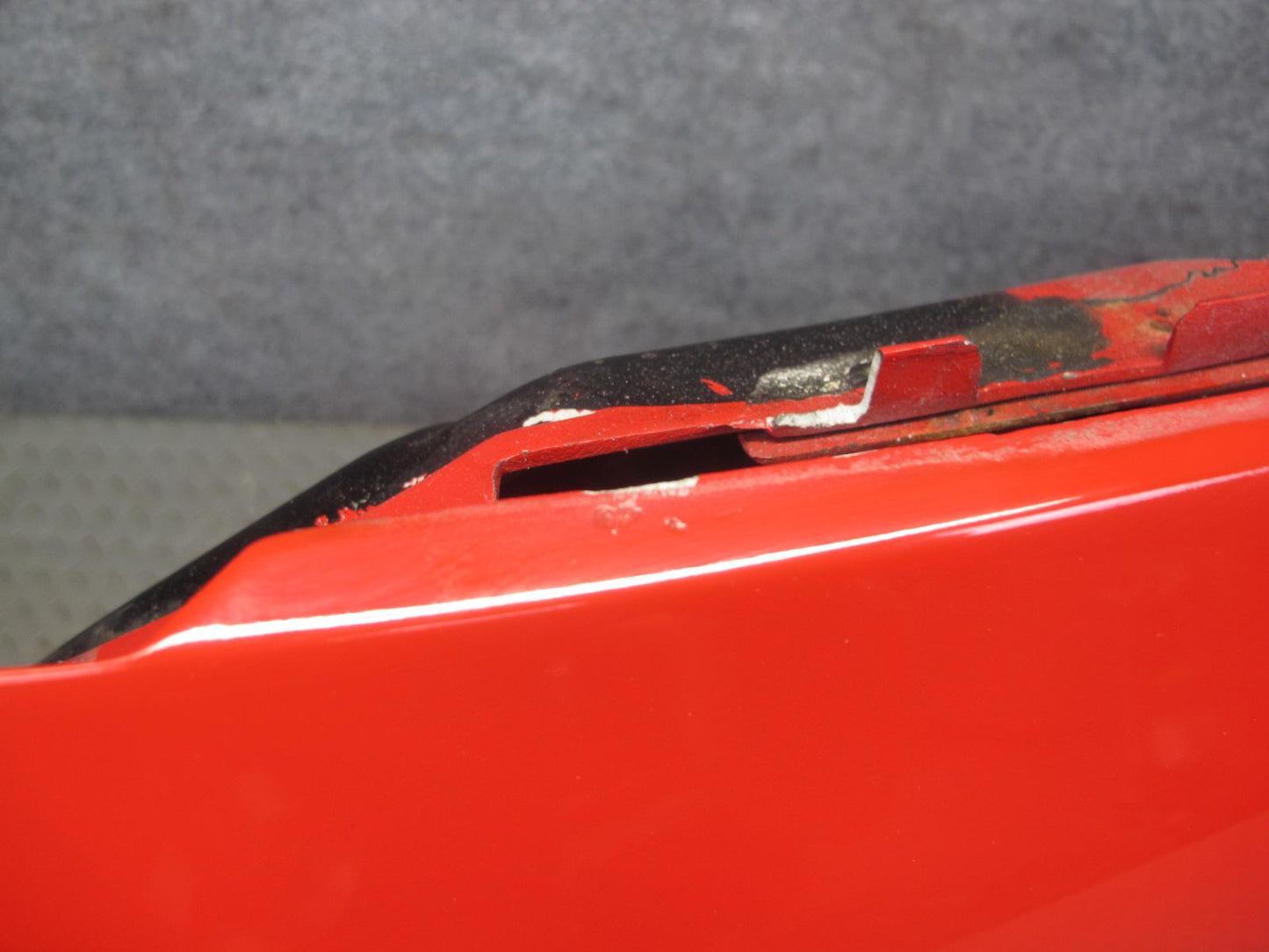 84-94 Chevrolet Corvette C4 Left Driver Door Shell Panel RED w Molding OEM