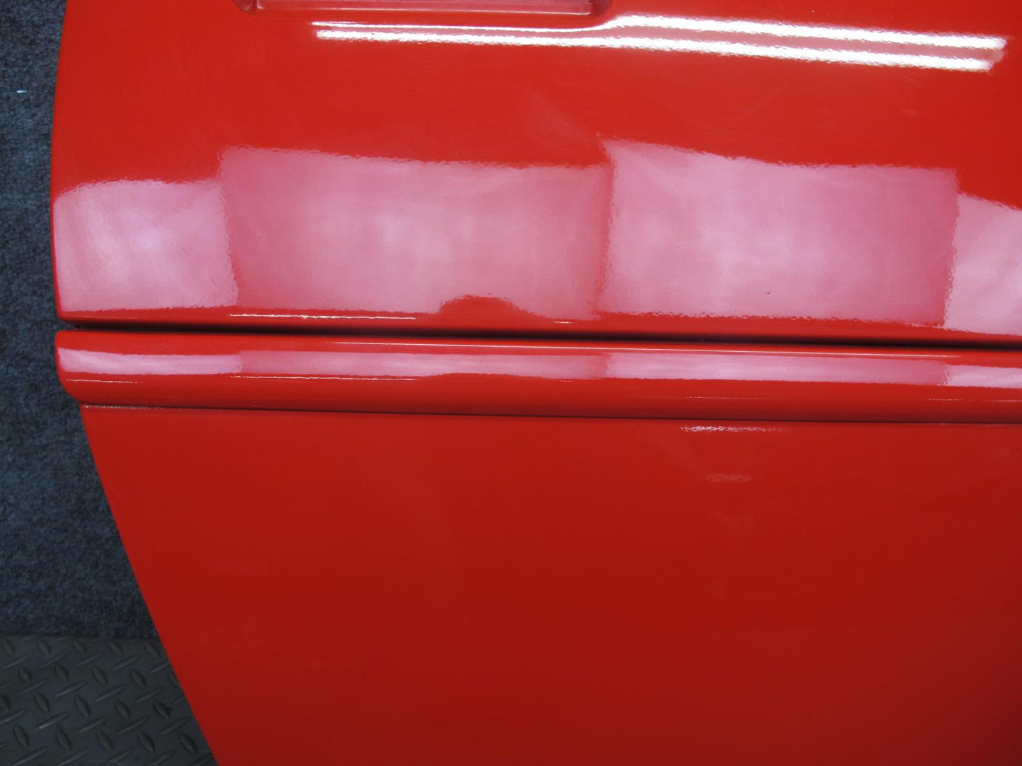 84-94 Chevrolet Corvette C4 Right Passenger Door Shell Panel RED w Molding OEM