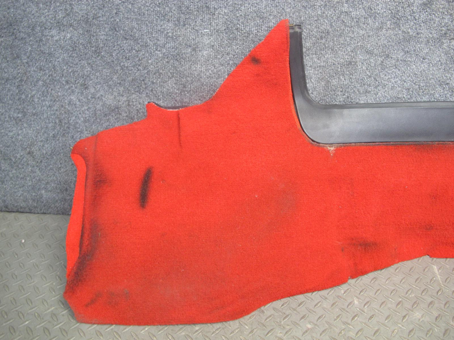 90-93 Chevrolet Corvette C4 Carpet Floor MAT Center Console Cover Set RED OEM