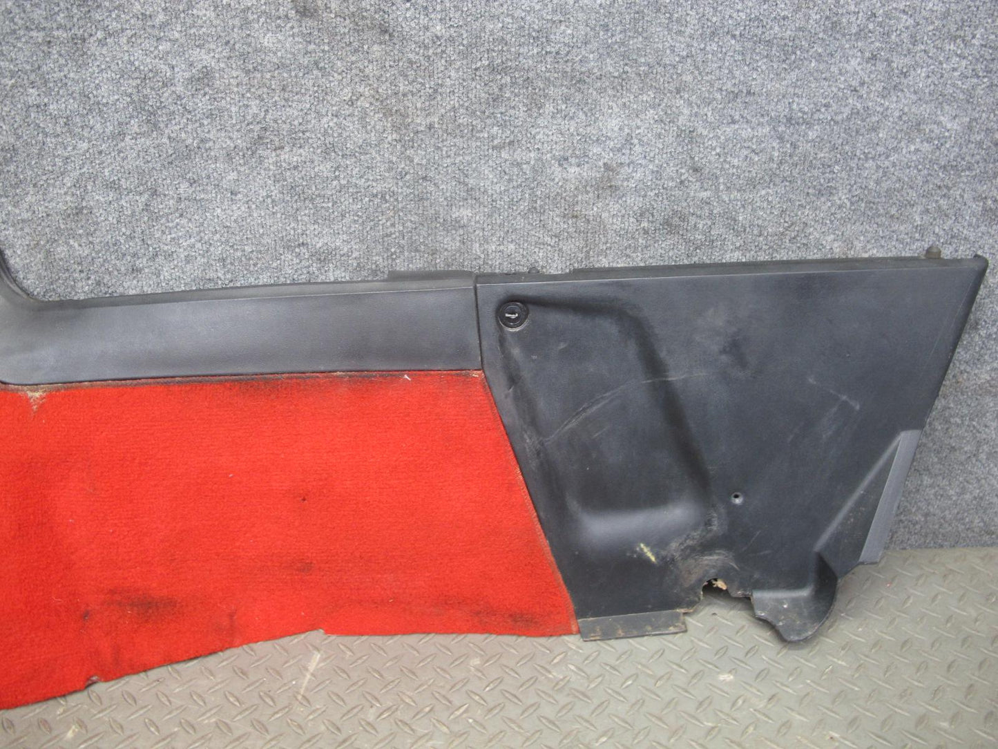 90-93 Chevrolet Corvette C4 Carpet Floor MAT Center Console Cover Set RED OEM