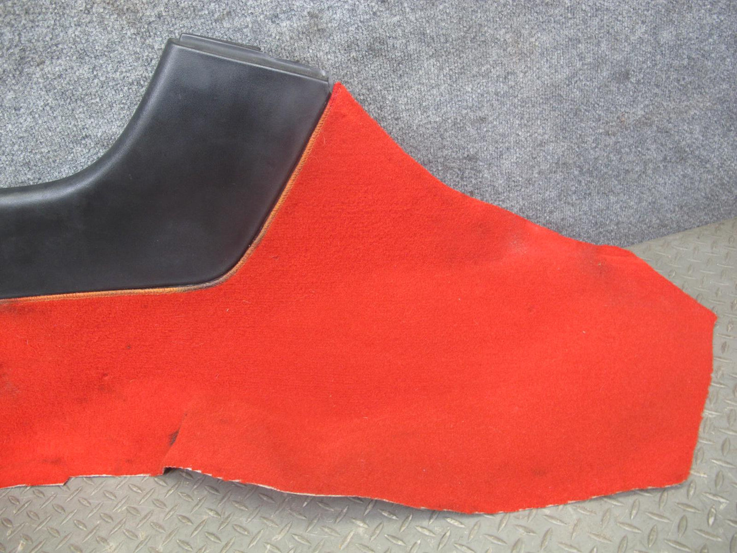 90-93 Chevrolet Corvette C4 Carpet Floor MAT Center Console Cover Set RED OEM