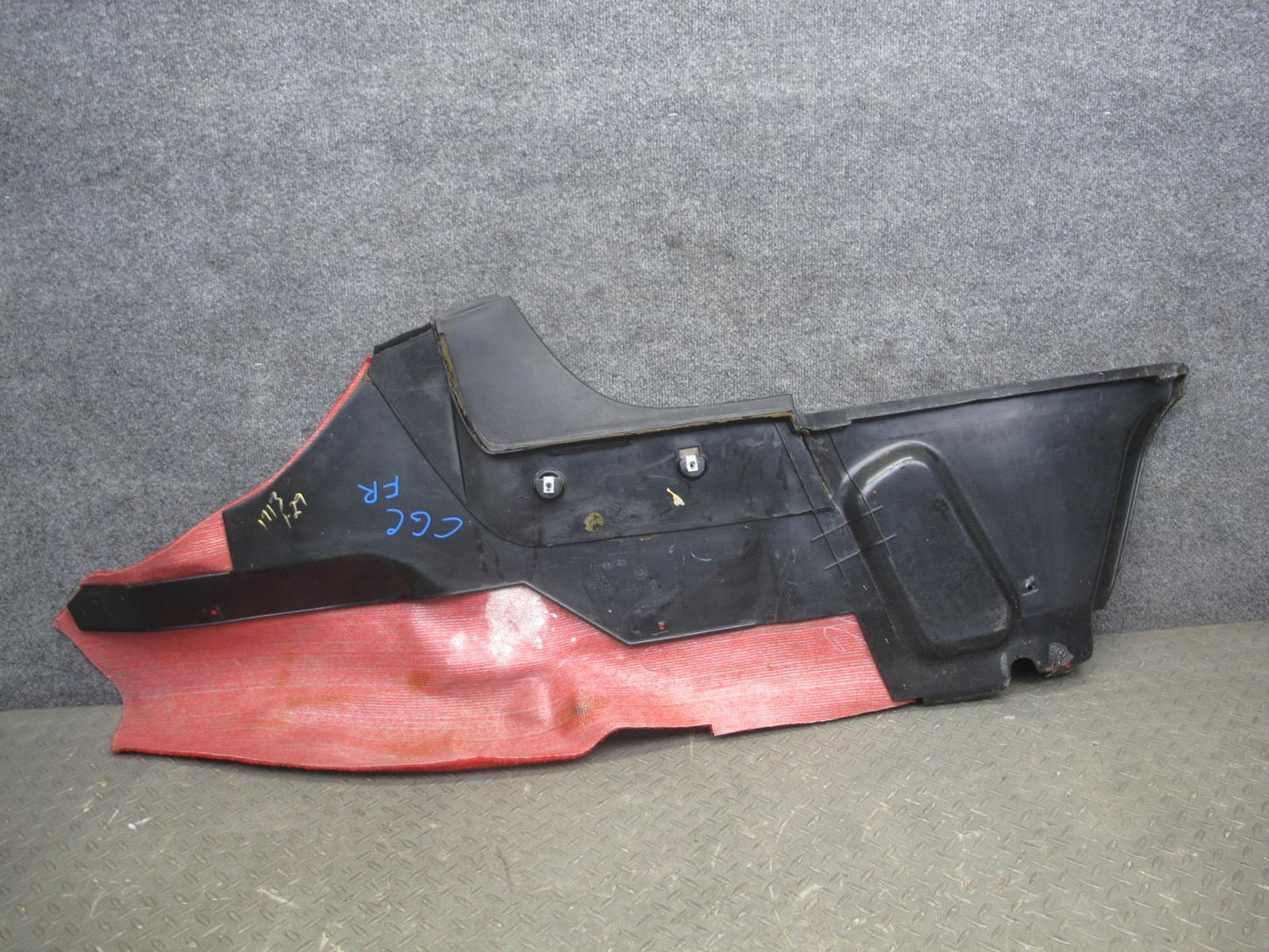 90-93 Chevrolet Corvette C4 Carpet Floor MAT Center Console Cover Set RED OEM