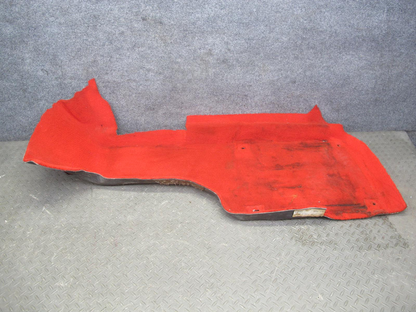 90-93 Chevrolet Corvette C4 Carpet Floor MAT Center Console Cover Set RED OEM