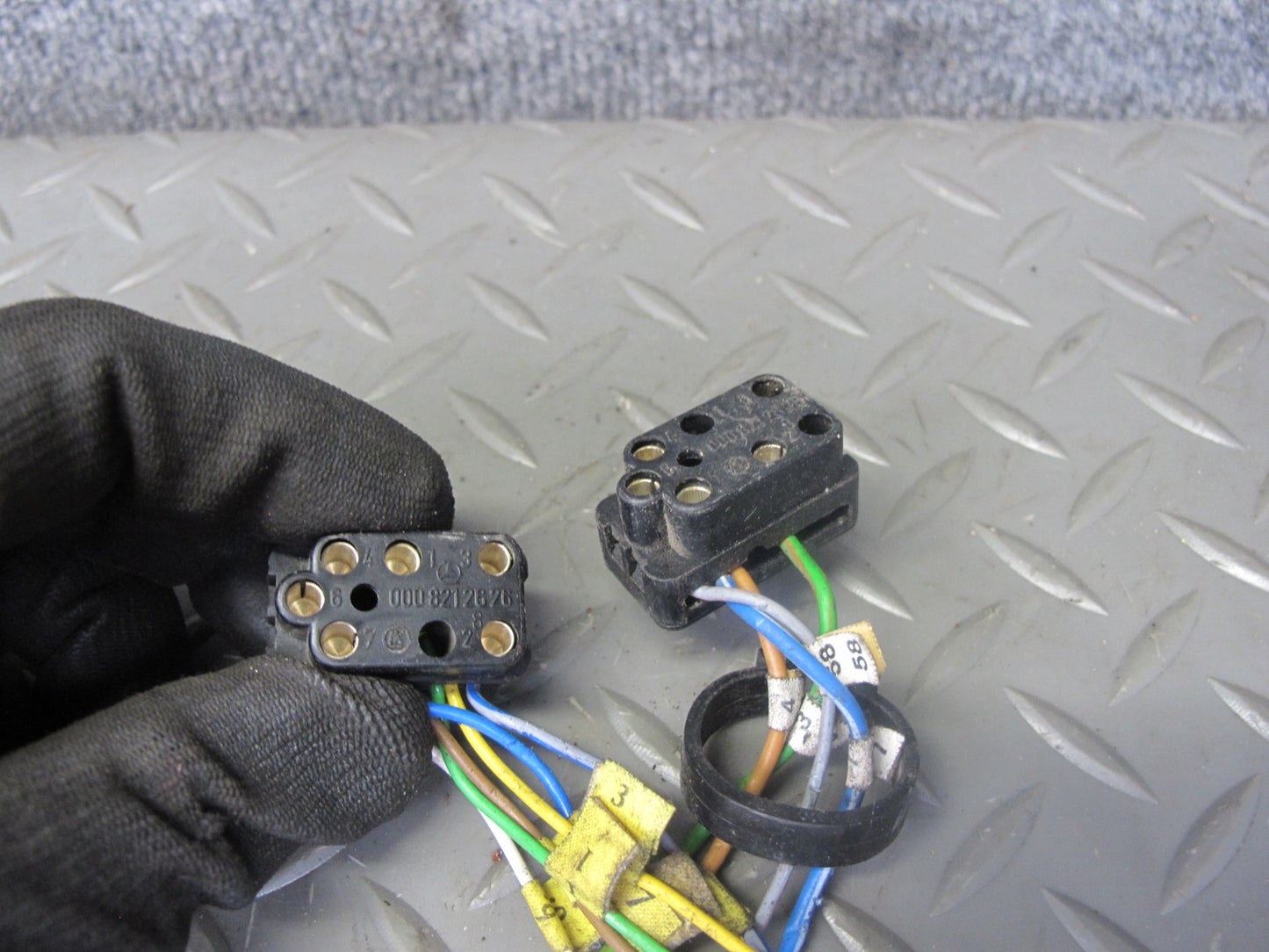 86-91 Mercedes W126 Set of 4 Front & Rear Door Wire Wiring Harness OEM