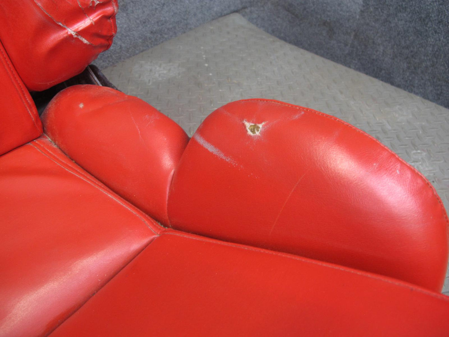 92-93 Chevrolet Corvette C4 Set of 2 Power Seat Leather Torch RED OEM