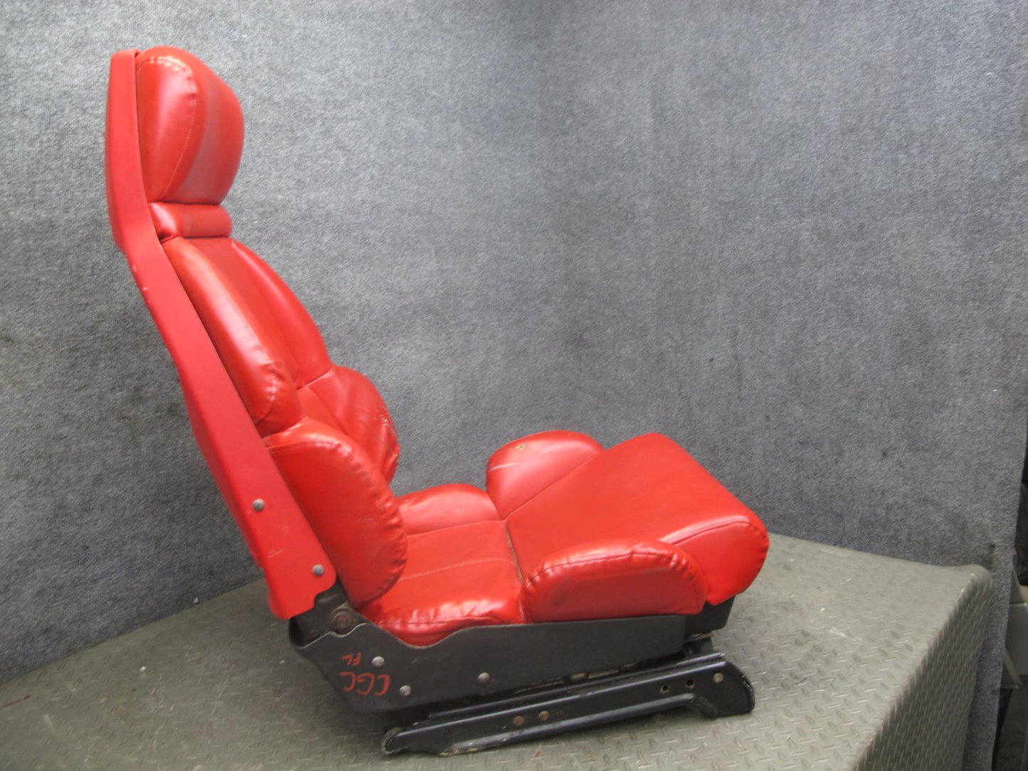 92-93 Chevrolet Corvette C4 Set of 2 Power Seat Leather Torch RED OEM