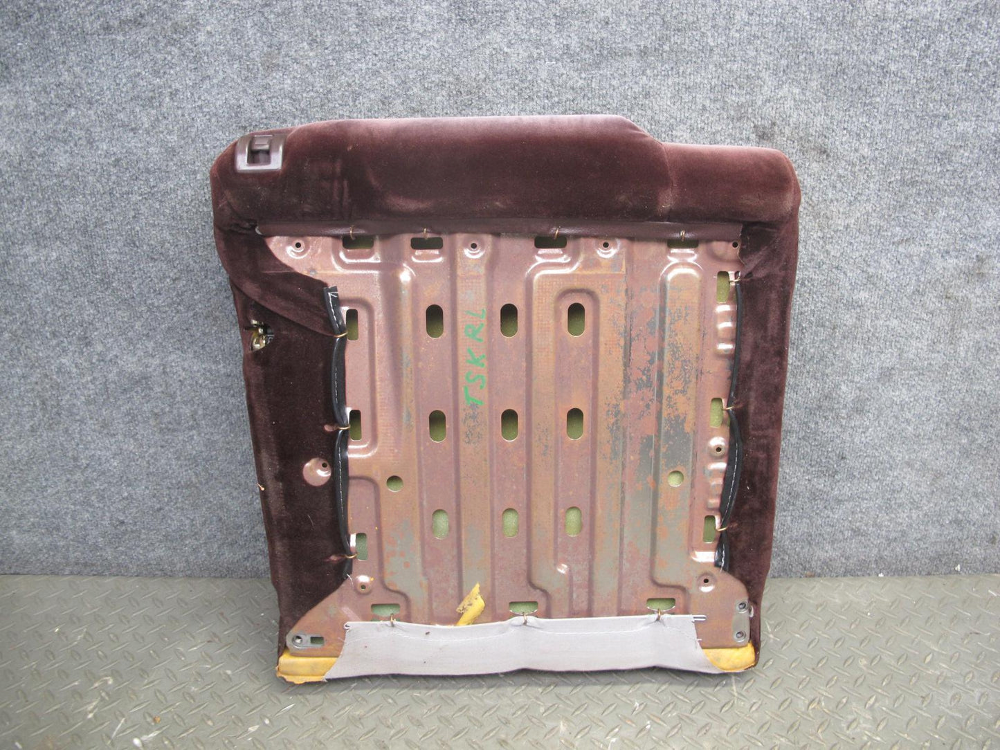 86-88 Toyota Supra MK3 Rear Left & Right Cloth Seat Upper Cushion Set Maroon OEM