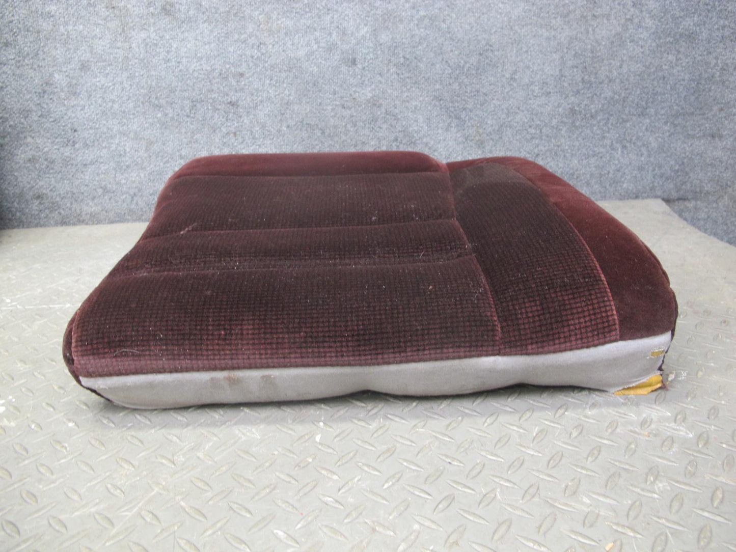 86-88 Toyota Supra MK3 Rear Left & Right Cloth Seat Upper Cushion Set Maroon OEM