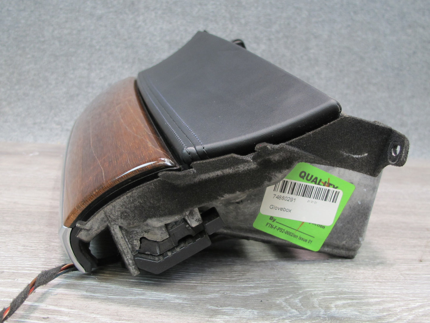 2010-2014 BMW E70 E71 E72 X5 X6 Interior Glove Box Storage Compartment Wood