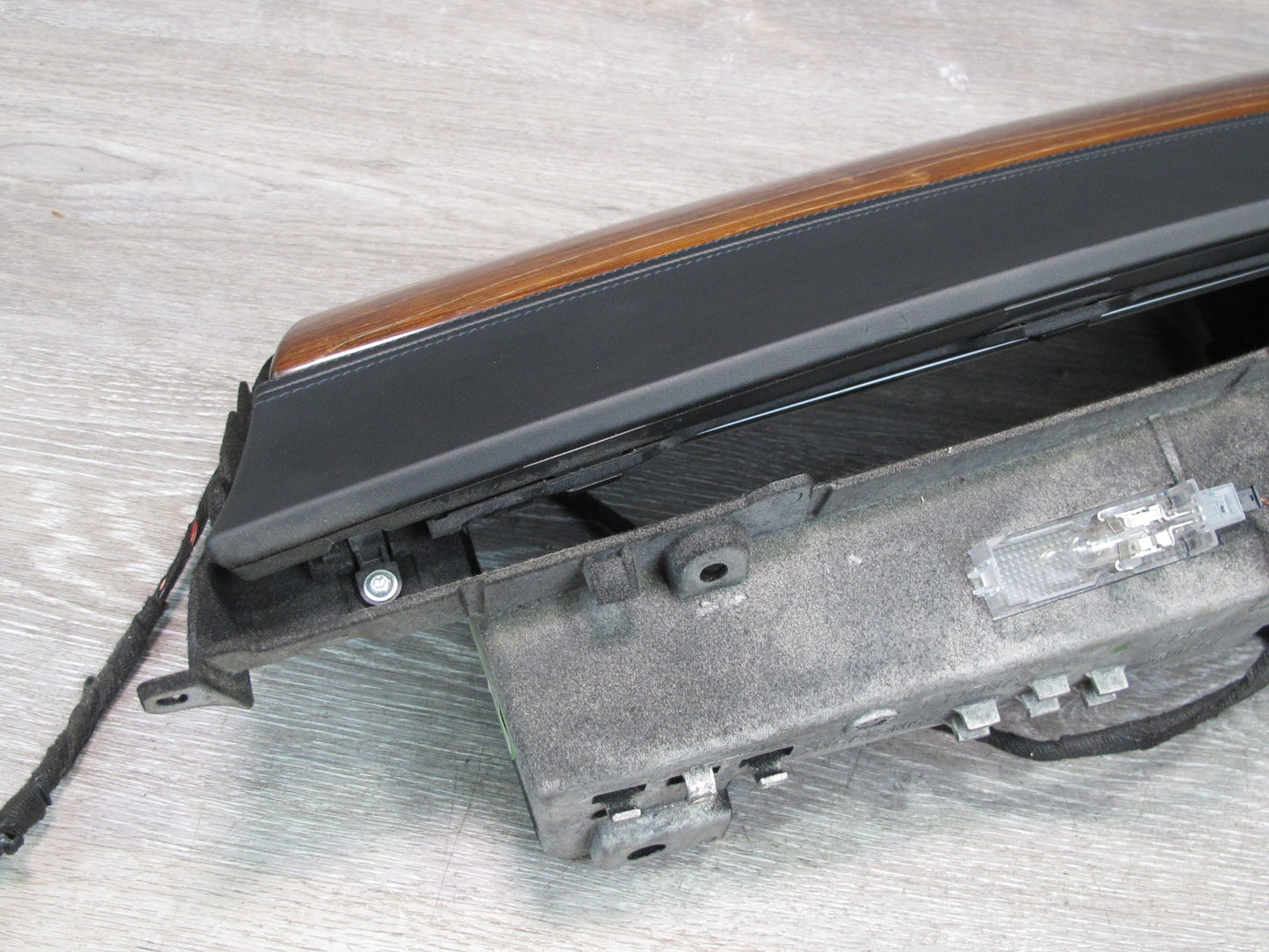 2010-2014 BMW E70 E71 E72 X5 X6 Interior Glove Box Storage Compartment Wood