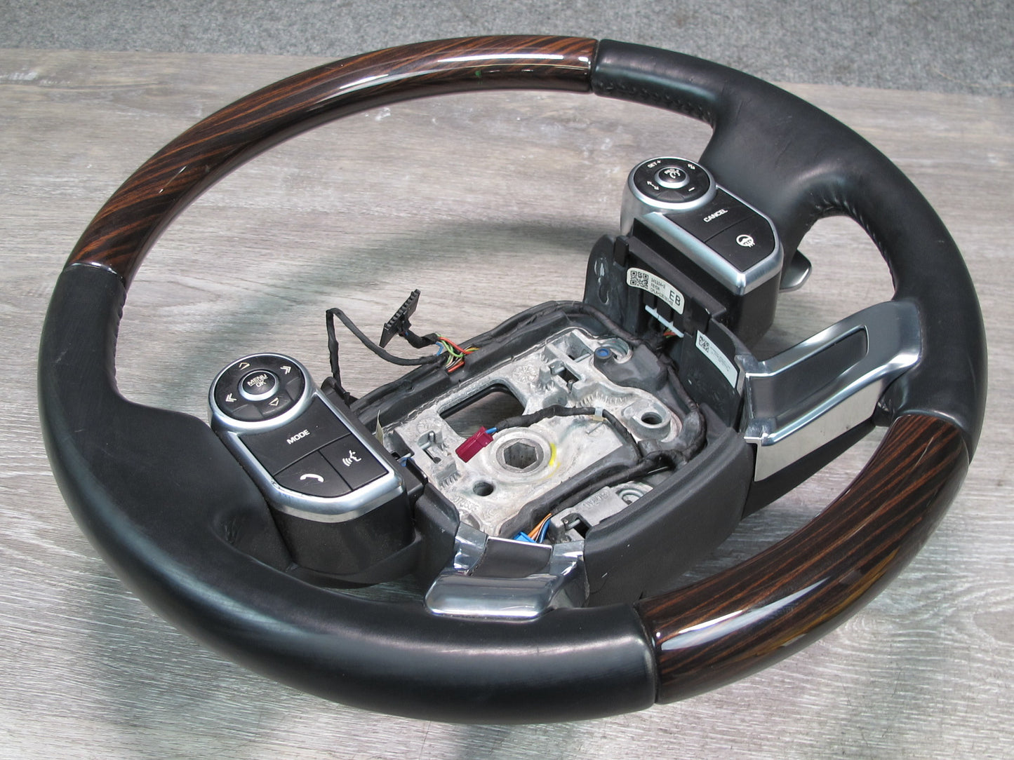 2013-2022 Land Range Rover L405 Leather Wood Steering w Controls & Paddles