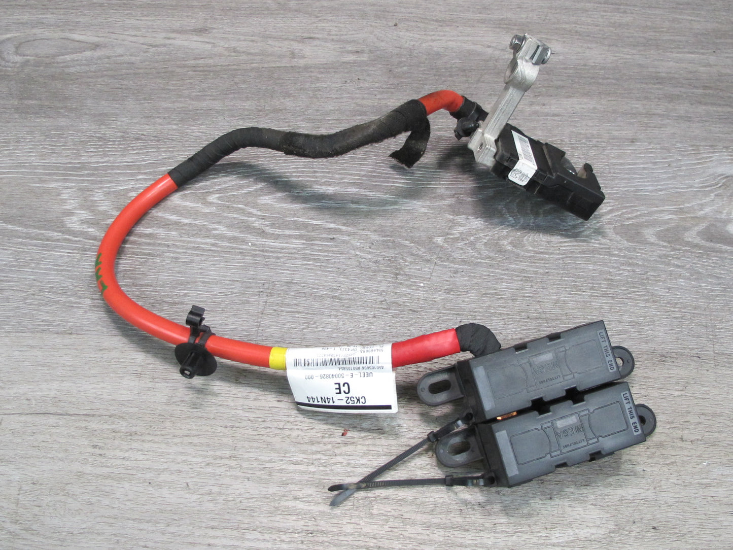 2013-2017 Range Rover L405 Battery Terminal Positive Cable w Fuse CK52-14N144-CE