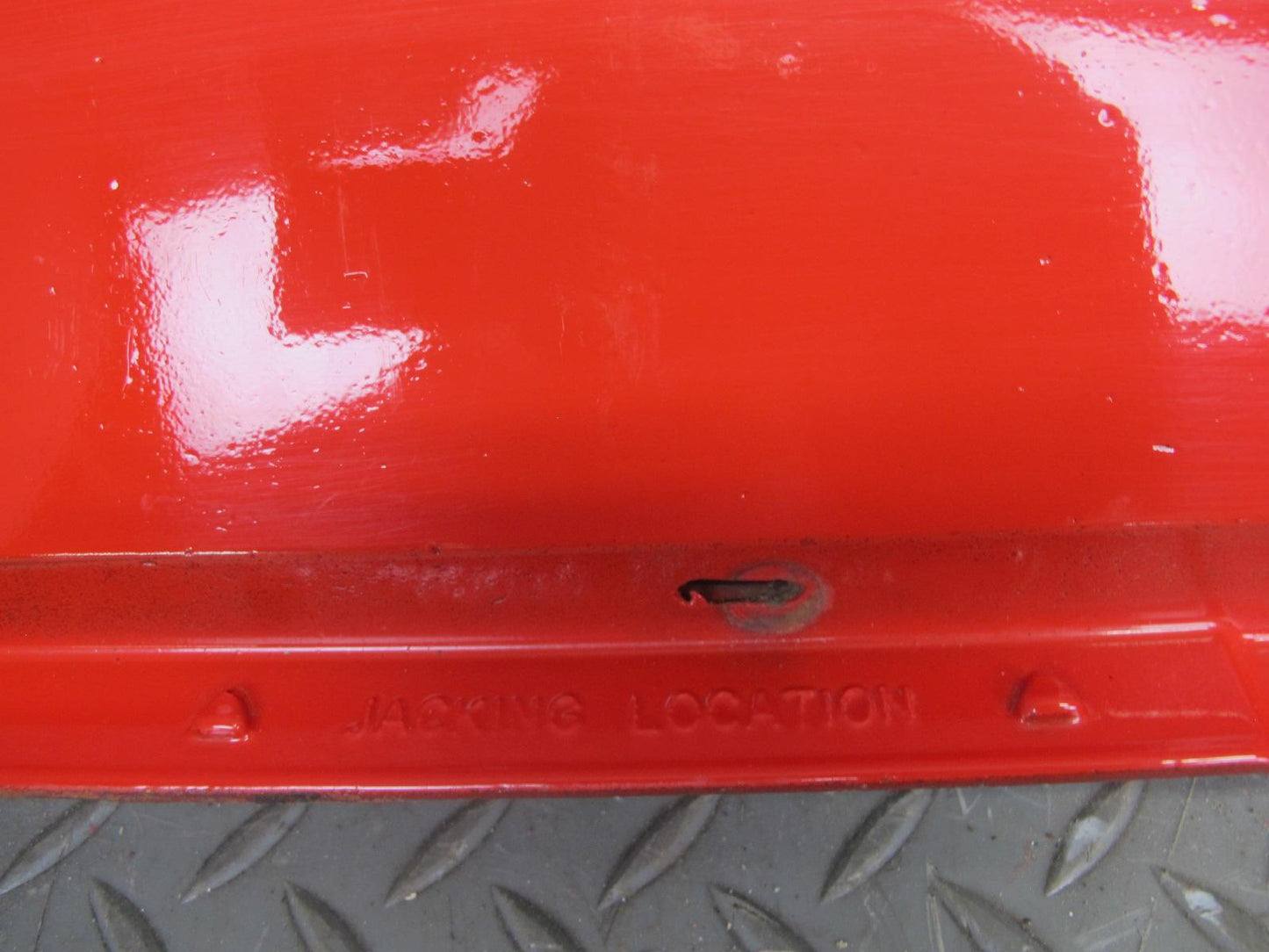 84-96 Chevrolet Corvette C4 Right Side Skirt Rocker Panel Torch RED OEM
