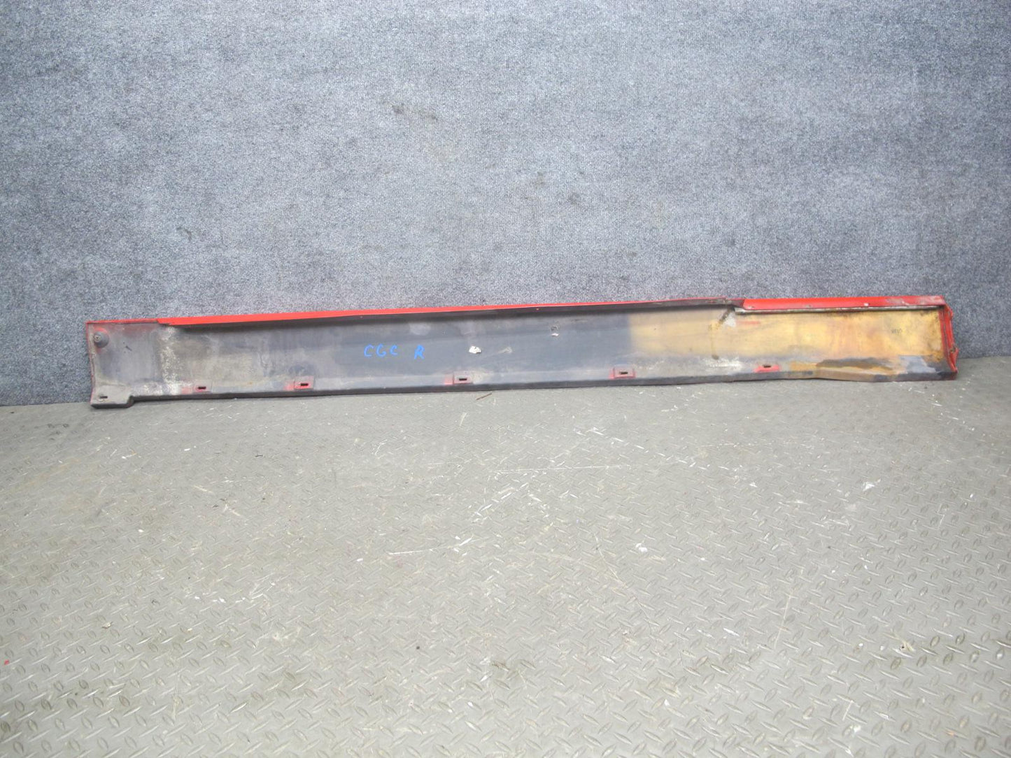 84-96 Chevrolet Corvette C4 Right Side Skirt Rocker Panel Torch RED OEM