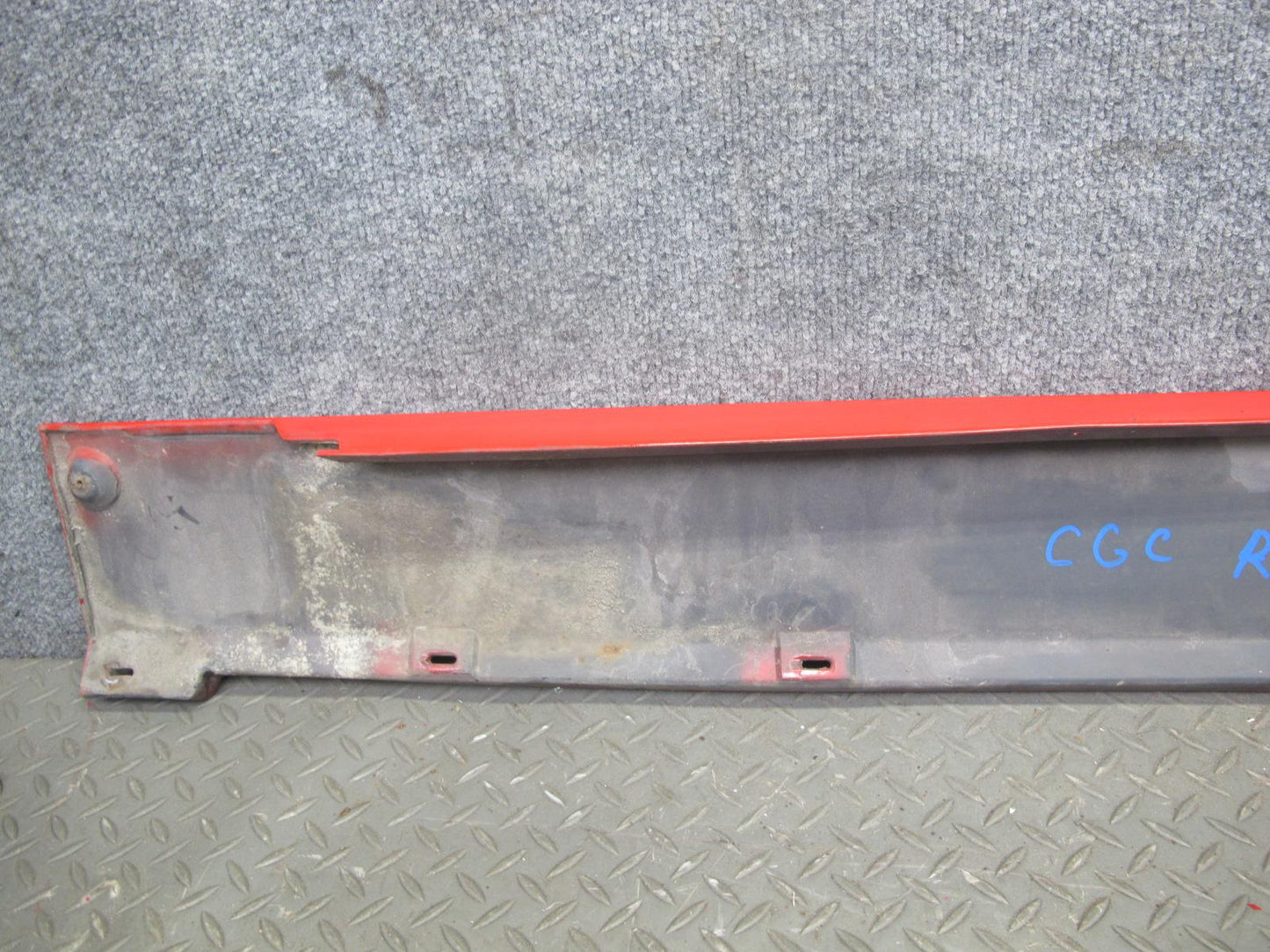 84-96 Chevrolet Corvette C4 Right Side Skirt Rocker Panel Torch RED OEM