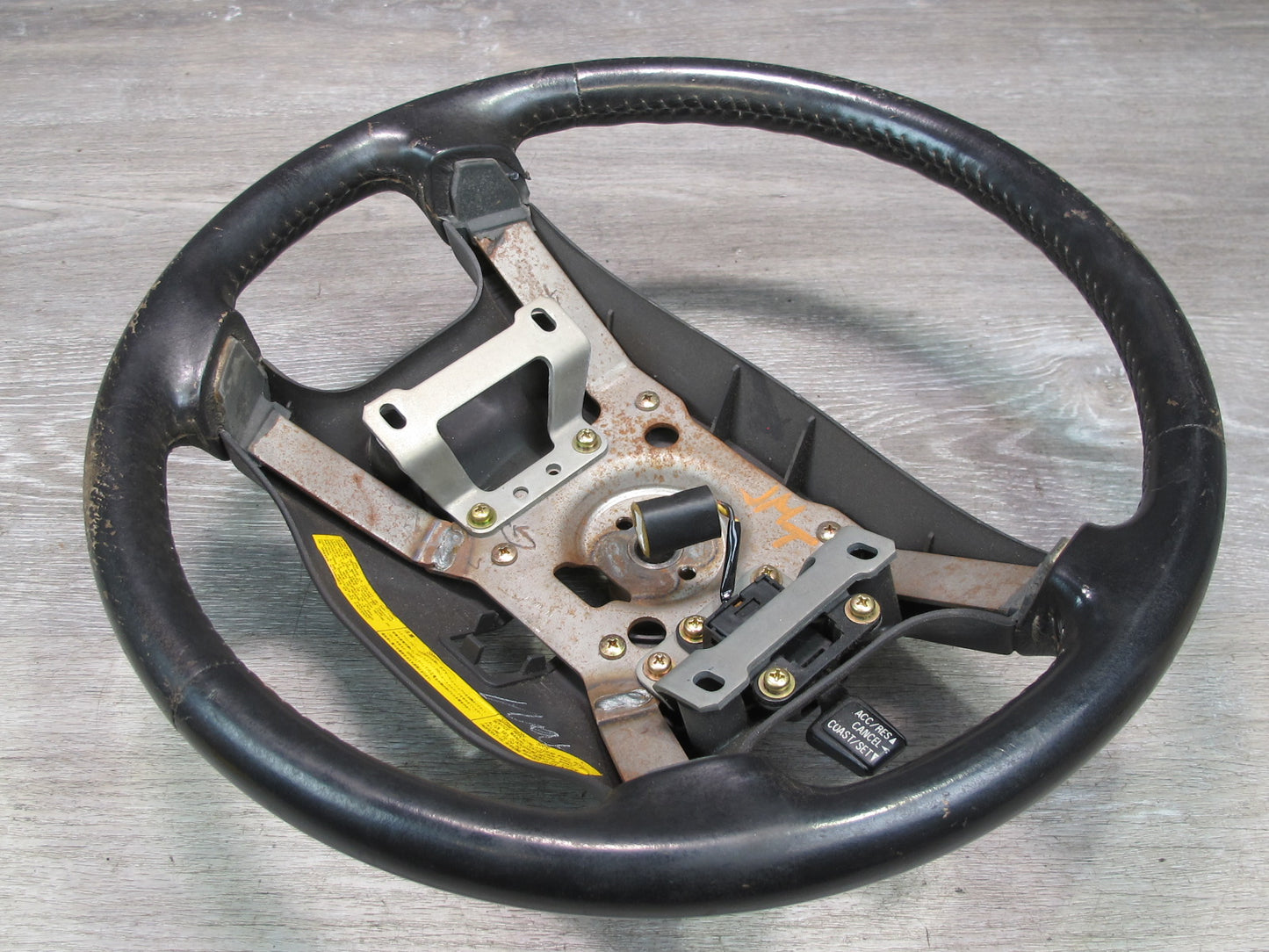 91-93 Mitsubishi 3000GT Dodge Stealth Leather Steering w Cruise Switch OEM