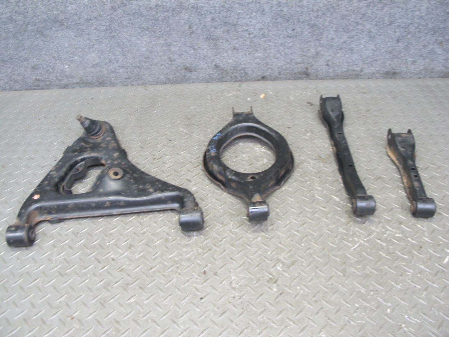 90-96 Nissan Z32 300ZX 2+0 NA Set of 4 Rear Left Suspension Control Arm OEM