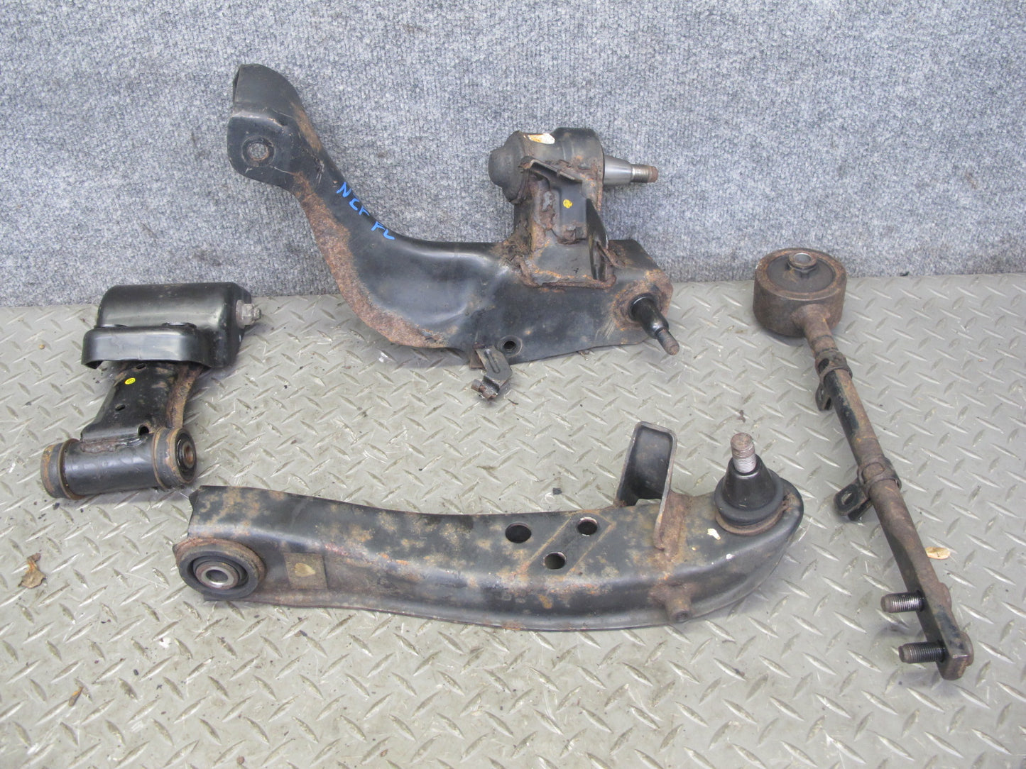 93-96 Nissan Z32 300ZX 2+0 NA Set of 4 Front Left Suspension Control Arm OEM