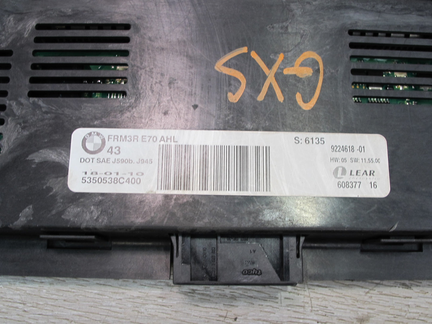 2008-2014 BMW E71 E72 X6 FRM3R AHL Footwell Light Control Module 9224618