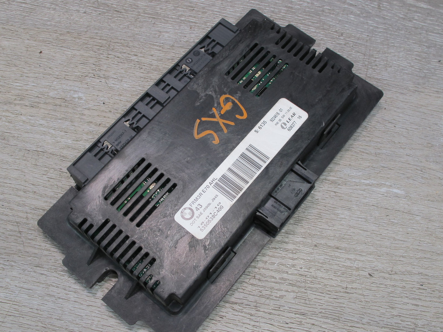 2008-2014 BMW E71 E72 X6 FRM3R AHL Footwell Light Control Module 9224618