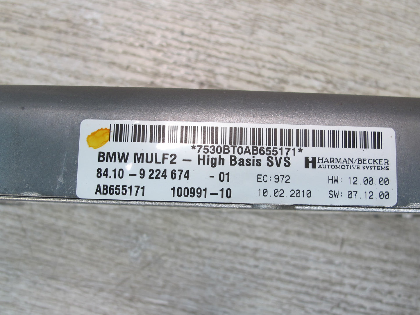 2008-2014 BMW E71 E72 X6 MULF2 High Bluetooth Interface Control Module 9224674