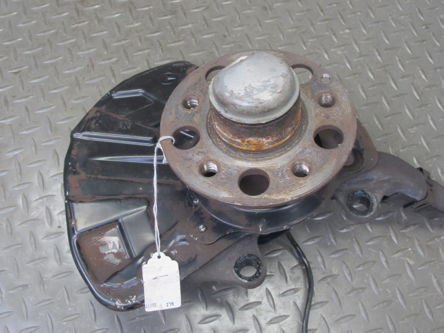 03-08 Mercedes R230 SL600 Front Left Spindle Knuckle Wheel Hub Bearing 56K OEM