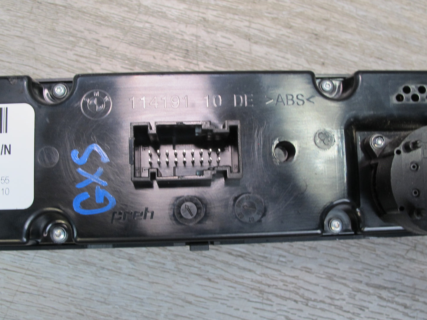 2008-2014 BMW E71 E72 X6 Rear A/C Heater Climate Control Switch Panel 9215515
