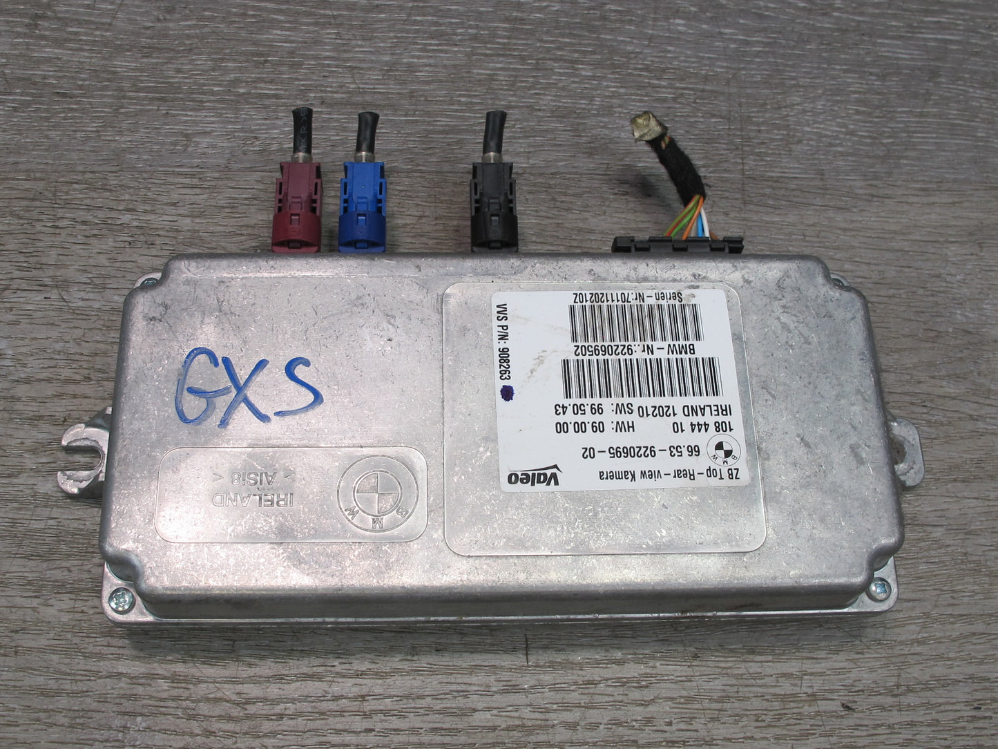 2010 BMW E71 E72 X6 Rear View Backup Reverse Camera Control Module 9220695