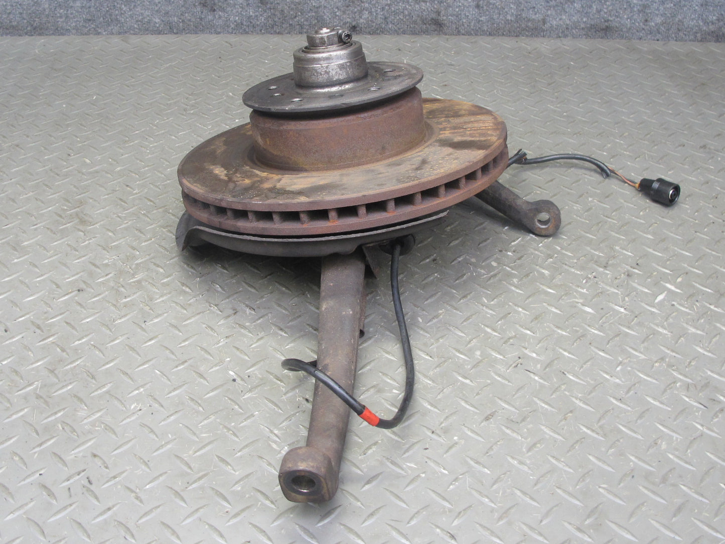 86-91 Mercedes W126 Front Right Spindle Knuckle Wheel Hub Bearing Rotor OEM